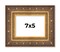 Photo Size Museum Gold Picture Frame - UV Acrylic, Foam Board Backing, Hanging Hardware